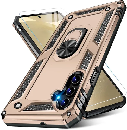 Miniatura 56 de Vaki Funda para Samsung Galaxy S22 5G con protector de pantalla integrado de grado militar, cubierta dura y resistente, funda resistente para Galaxy