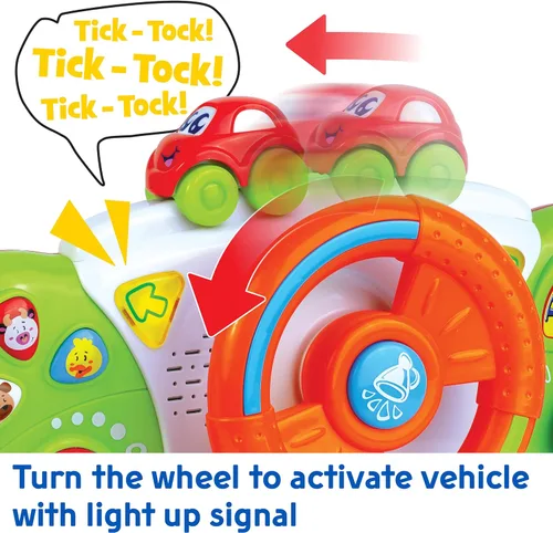 Miniatura 5 de HAP-P-KID My First Baby Stroller Toy - Volante de conducción para niños, asiento de automóvil, juguetes educativos para conductor, tablero