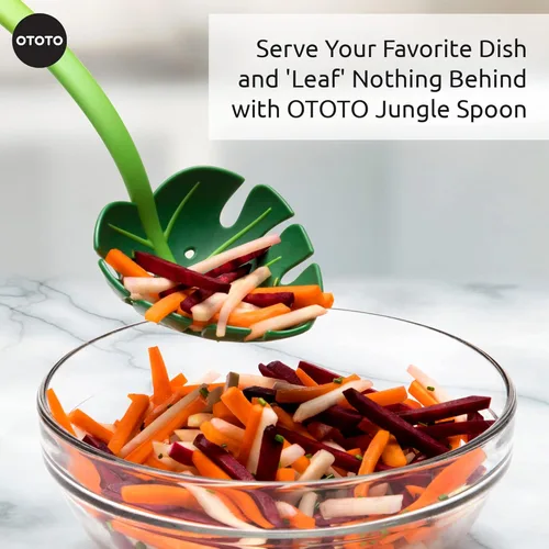 Miniatura 7 de OTOTO Jungle Spoon Monstera Cucharón - Nailon Resistente al Calor Alto Sin BPA para Cocinar con Utensilios de Cocina Antiadherentes, Herramientas
