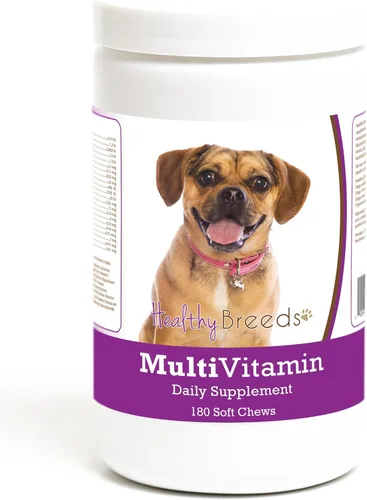 Miniatura 89 de Healthy Breeds Bulldog francés multivitamínico suave masticable para perros 180