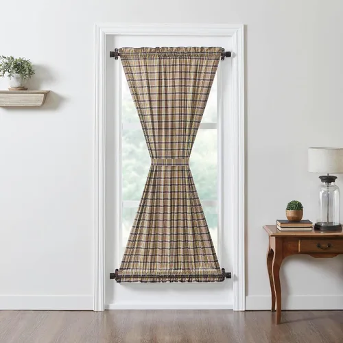 Miniatura 10 de VHC Brands Rustic & Lodge - Cortinas para ventana de cocina, par de festones Wyatt, marrón caqui