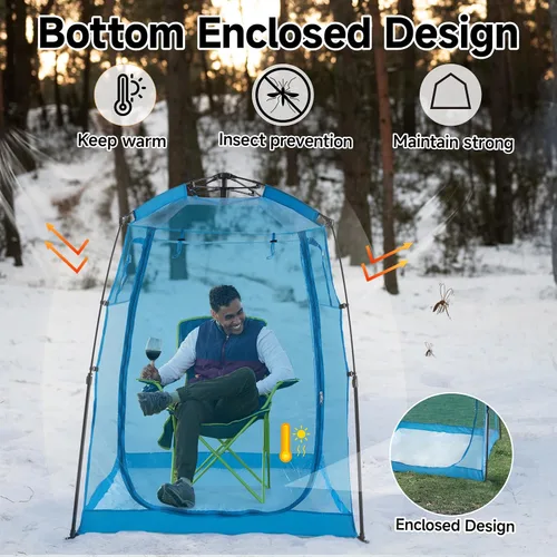 Miniatura 5 de All Weather Proof Pod Sports Tent,Outdoor Weather Tent Sports Pod Pop Up Shelter with Sealed Floor,Clear Tent for Sport Event,Camping,Fishing 8