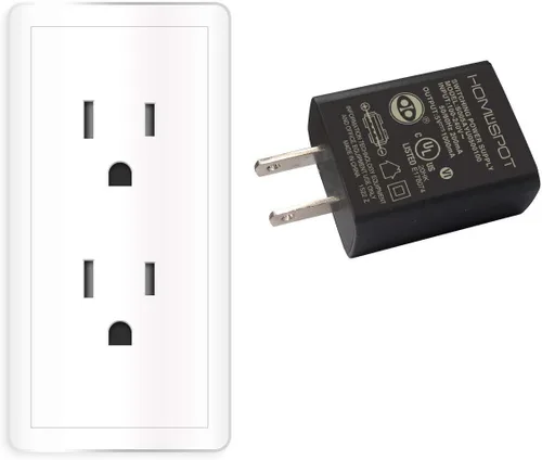 Miniatura 3 de Cargador de pared USB universal US 5V1A con certificación UL, enchufe en la puerta, adaptador de CA para viajes, oficina, uso doméstico, paquete de 2