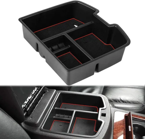 EDBETOS Bandeja organizadora de consola central compatible con GMC Sierra 1500 Chevy Silverado Suburban 2500 Avalanche 07-13 Accesorio 07-14 Sierra