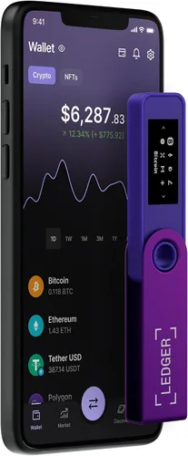 Miniatura 5 de Ledger Nano S Plus Signer: la forma accesible de administrar sus criptomonedas y NFT de forma segura Wallet solo para escritorio y Android - Morado
