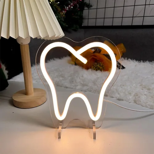 Miniatura 9 de Número de mesa de cumpleaños de un año de edad, lámpara de escritorio, luz nocturna, letra de boda, letrero de neón LED, decoración de mesa de boda