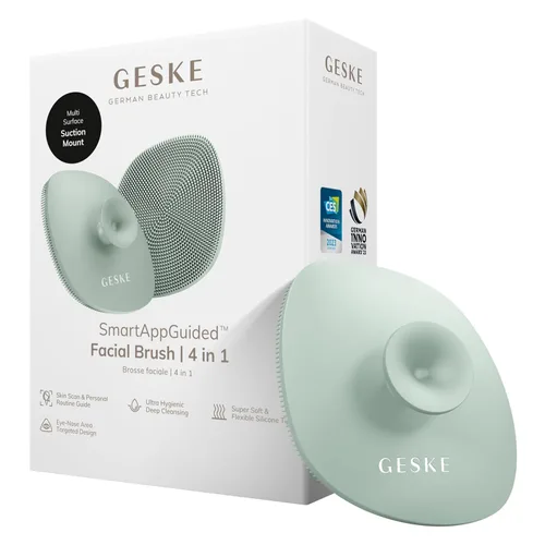 Miniatura 12 de GESKE SmartAppGuided Cepillo facial profesional 4 en 1 Mango de silicona suave para una limpieza suave Cuidado de la piel de rutina