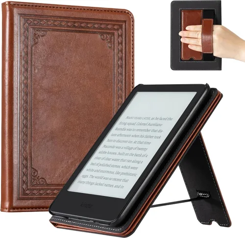 Miniatura 35 de CoBak Case for 6" E-Reader - PU Leather Smart Cover with Auto Sleep/Wake & Hand Strap