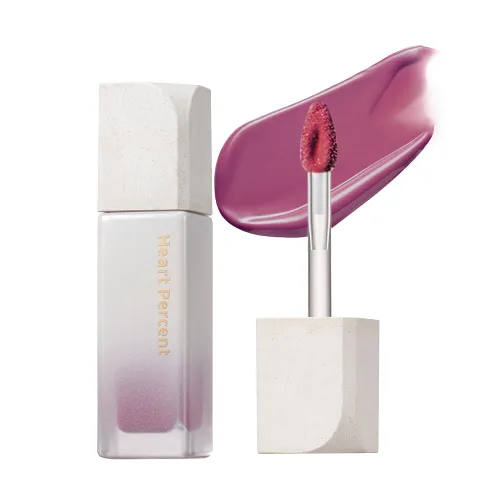 Miniatura 11 de Heart Percent Dote On Mood - Tinte puro brillante, acuoso y ligero, hidratante para labios, lápiz labial líquido de larga duración, 0.26 onzas, #01