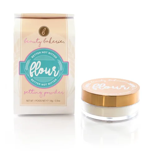 Beauty Bakerie Polvo fijador de harina para base, maquillaje en polvo de cara suelta, perfecto para pieles grasas, acabado mate de larga duración,
