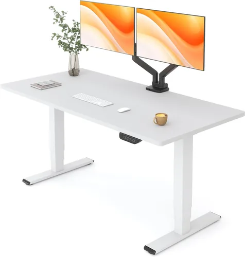Miniatura 10 de FLEXISPOT E6 MAX - Escritorio de pie de 3 etapas de madera maciza con doble motor de 48 x 24 pulgadas, capacidad de peso de 330 libras, escritorio