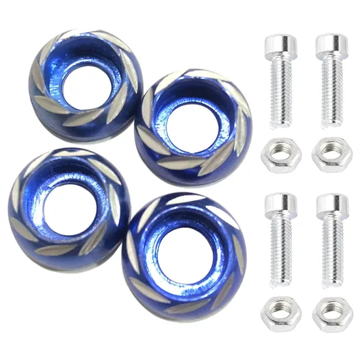 Tornillos de matrícula de motocicleta, tornillo de matrícula, tornillo decorativo de aleación de aluminio M6, kit de tornillos para matrícula apto