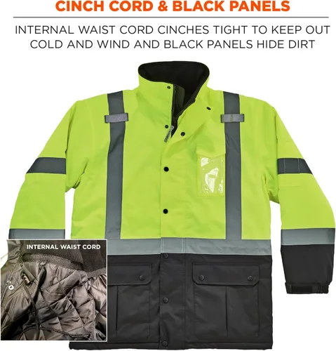 Miniatura 8 de Ergodyne 8384 Parka térmica tipo R Clase 3 Lima