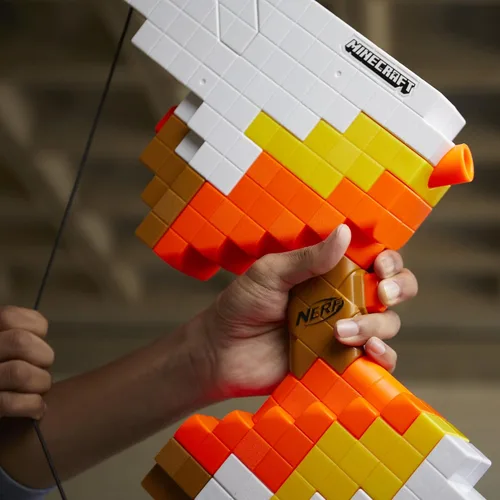 Miniatura 7 de Nerf Minecraft Sabrewing Arco Lanzador Motorizado, 8 Dardos Elite, Clip de 8 Dardos, Lanzadores de Espuma de Juguete Eléctricos Totalmente