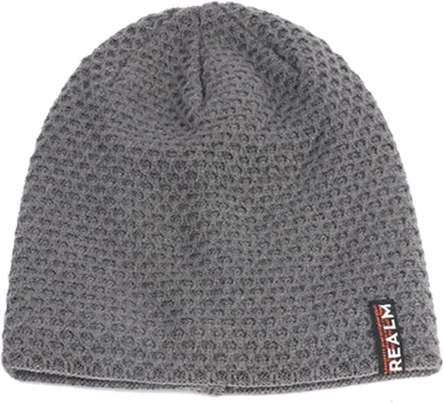Miniatura 3 de Napoo Gorro de punto cálido con forro grueso para hombre, gorro de invierno unisex, gorro de confinamiento cálido y frío