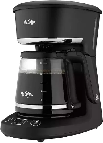 Mr. Coffee® Cafetera programable de 12 tazas, prepara ahora o más tarde