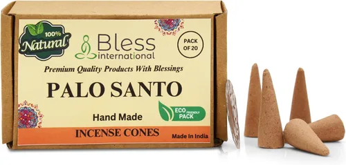 Miniatura 25 de Bless International Conos de incienso 100% naturales de lavanda hechos a mano, sumergidos a mano, libres de químicos orgánicos para purificación