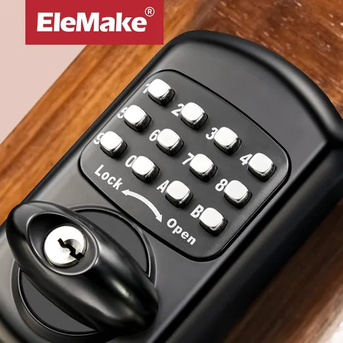 Miniatura 3 de Bravex Cerradura de Pestillo sin Llave con Teclado de Entrada para Puerta de Aleación de Zinc Cerradura Sabbath 100% Mecánica Cerradura Shabbos