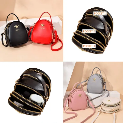 Miniatura 4 de Bandolera pequeña bolsa elegante estilo mensajero cartera bolsa de mano para mujer