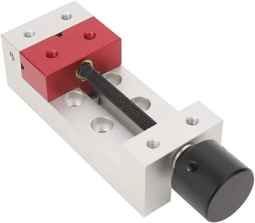 Miniatura 7 de Mini abrazadera plana, 1.969 in/2.0 pulgadas de aluminio, mini prensa de taladro de mesa portátil, tornillo de banco de mesa, herramienta