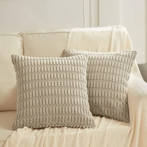 Miniatura 42 de Fancy Homi - Paquete de 2 fundas de almohada decorativas estilo bohemio de 16 x 16 pulgadas para sala de estar, sofá, cama, funda de cojín cuadrada