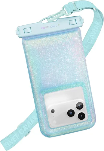 Miniatura 13 de VELVET CAVIAR Funda impermeable para teléfono con cordón, funda flotante IP68 para iPhone y todos los teléfonos, bolsa seca para esnórquel, playa