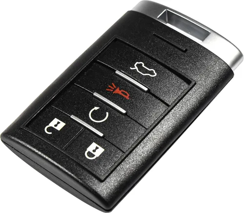 Miniatura 7 de HQRP Carcasa para llavero remoto sin llave con 5 botones compatible con Cadillac SRX 2010 2011 2012 2013 2014; XTS ATS 2013 2014