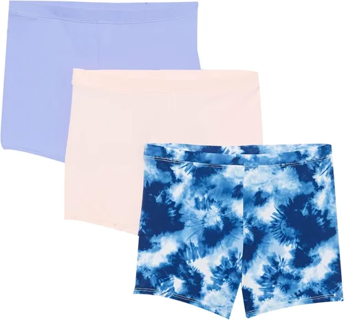 Maidenform Mini-pantalones cortos multicolor para niñas, paquete de 3