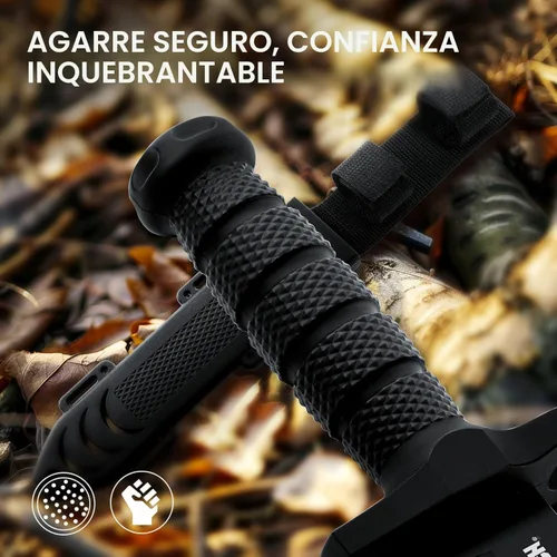 Miniatura 3 de Dispatch Cuchillo de caza de hoja fija con funda, cuchillos de supervivencia de 12 pulgadas para hombres, cuchillo táctico Bowie con mango Cuchillo