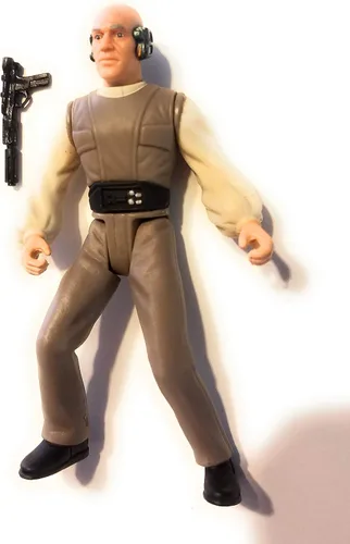 Star Wars, The Power of the Force Green Card, Figura de acción de Lobot con diapositiva de marco congelado, 3.75 pulgadas