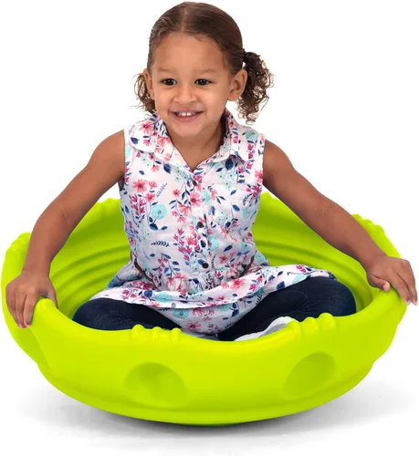 Miniatura 6 de Simplay3 Disco Tambaleante Rock Around de Dos Lados y Cúpula de Escalada para Niños Pequeños y Niños - Balanceo y Escalada - Interior/Exterior