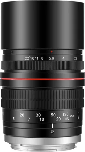 JINTU 135mm f/2.8 Lente teleobjetivo de enfoque manual para cámaras SLR Canon EOS T7i T7s T7 T6s T6i T6 T5i T5 SL2 SL1 4000D 2000D 5D IV 90D 60D 70D