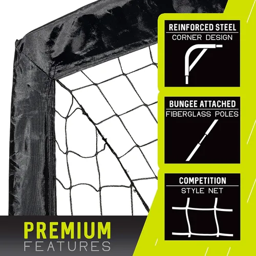 Miniatura 3 de Franklin Sports Blackhawk Backyard Soccer Goal - Portable Pop Up Soccer Nets - Youth + Adult Folding Indoor + Outdoor Goals - Multiple Sizes +