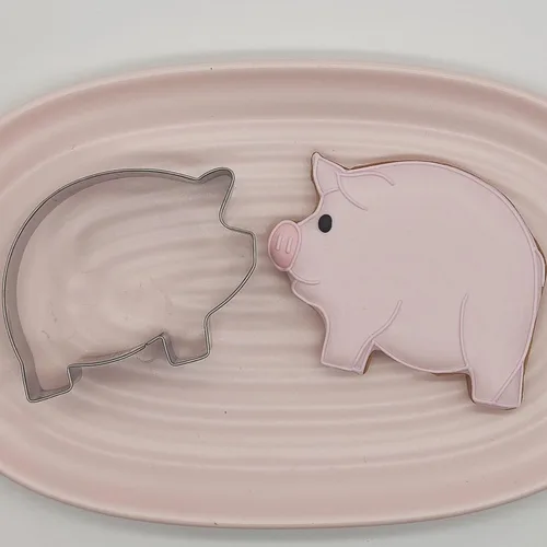 Miniatura 4 de Cortador de galletas de cerdo, cortador de galletas de granja, cortador de acero inoxidable para fiestas temáticas, baby shower, boda, fiesta