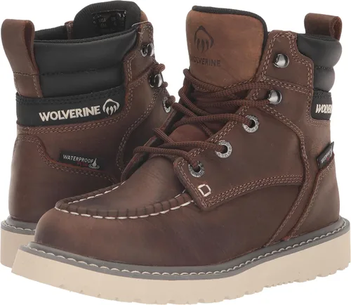 Miniatura 7 de Wolverine Botas de construcción impermeables de cuña comercial de 6 pulgadas para hombre