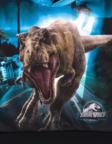Miniatura 4 de Jurassic World Jurassic Park - Sudadera con capucha de forro polar T-Rex azul para niños pequeños y grandes