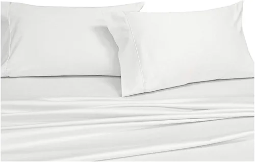 Miniatura 5 de Sateen Solid Sheets - Juego de sábanas de 600 hilos y 3 piezas, 100% algodón, bolsillo profundo, tamaño individual extra largo, color azul