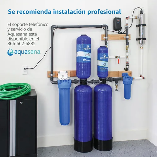 Miniatura 10 de Aquasana Sistema de Filtro de Agua para Toda la Casa 1,000,000 Galones Alternativa de Suavizante Sin Sal UV, Carbón y KDF Combate hasta