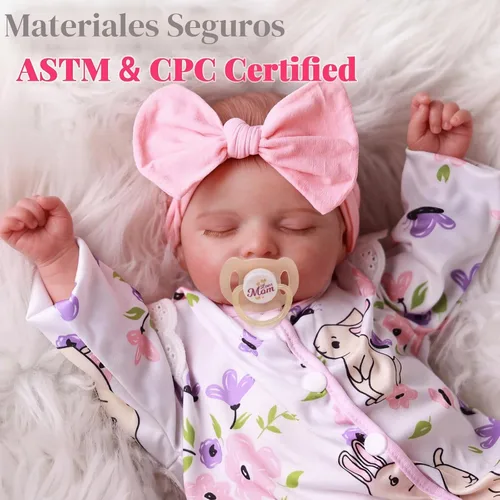 Miniatura 9 de BABESIDE Muñecas de bebé Reborn de 20 pulgadas, muñeca de bebé recién nacida realista con cuerpo posable, muñeca de bebé realista con accesorios
