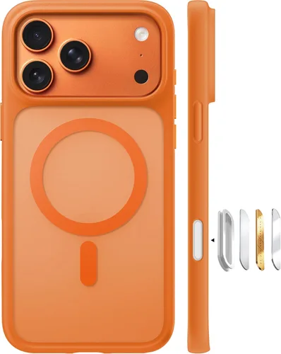 Miniatura 11 de TORRAS Funda ultra magnética para iPhone 15 Pro, [probada en 3 caídas de grado militar] [compatible con MagSafe], a prueba de golpes, translúcida