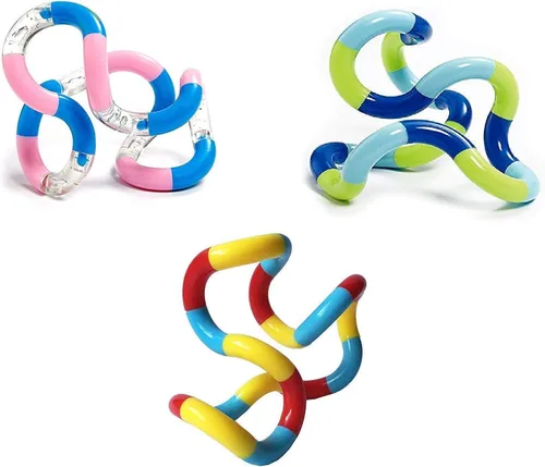 Miniatura 4 de Juguete giratorio clásico, 3 unidades, de Tangle Jr., Variados