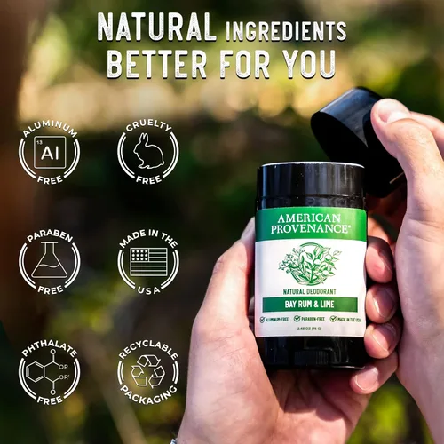Miniatura 7 de American Provenance Desodorante natural para hombres y mujeres, desodorante sin aluminio que dura todo el día, fabricado en los Estados Unidos