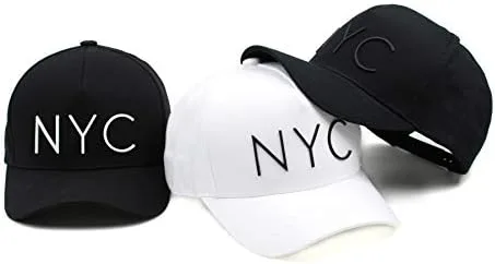 Miniatura 2 de Flipper Minimal NYC Logo New York City 5 paneles Gorra de béisbol ajustable de algodón para hombres y mujeres