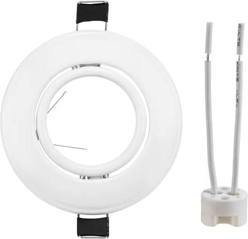 Miniatura 4 de MR16 - Lámpara giratoria empotrada halógena LED, soporte de montaje LED, soporte de bombilla para cocina, baño, debajo del gabinete, carcasa