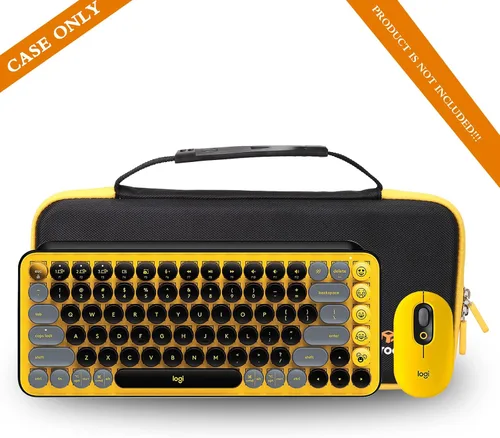 Miniatura 5 de Aproca Funda compatible con teclado inalámbrico mecánico Logitech POP Keys y teclado inalámbrico POP, teclado inalámbrico K2, bolsa de Negro