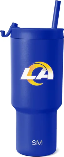 Miniatura 36 de Simple Modern - Vaso de 30 oz con tapa abatible y tapa con pajita Arizona Cardinals