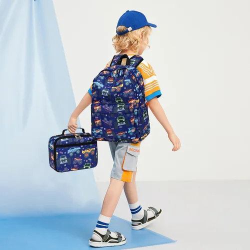 Miniatura 117 de CAMTOP - Conjunto de mochila y lonchera con estampados divertidos para niños de preescolar y primaria), Y0058-2