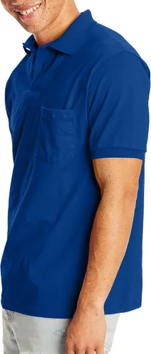Miniatura 4 de Hanes Polo EcoSmart de manga corta para hombre, paquete de 2