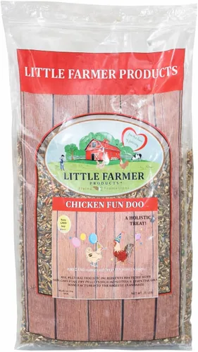 Miniatura 7 de LITTLE FARMER PRODUCTS Chicken Fun-DOO - Golosina de pollo sin OMG, sin soja, mezcla de gusanos de harina de aves de corral, verduras y hierbas