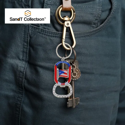 Miniatura 2 de Porto Rico - Llavero abridor de botellas - Set de 3 - Bandera